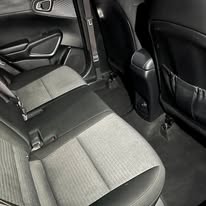 Freshly cleaned cloth car seats